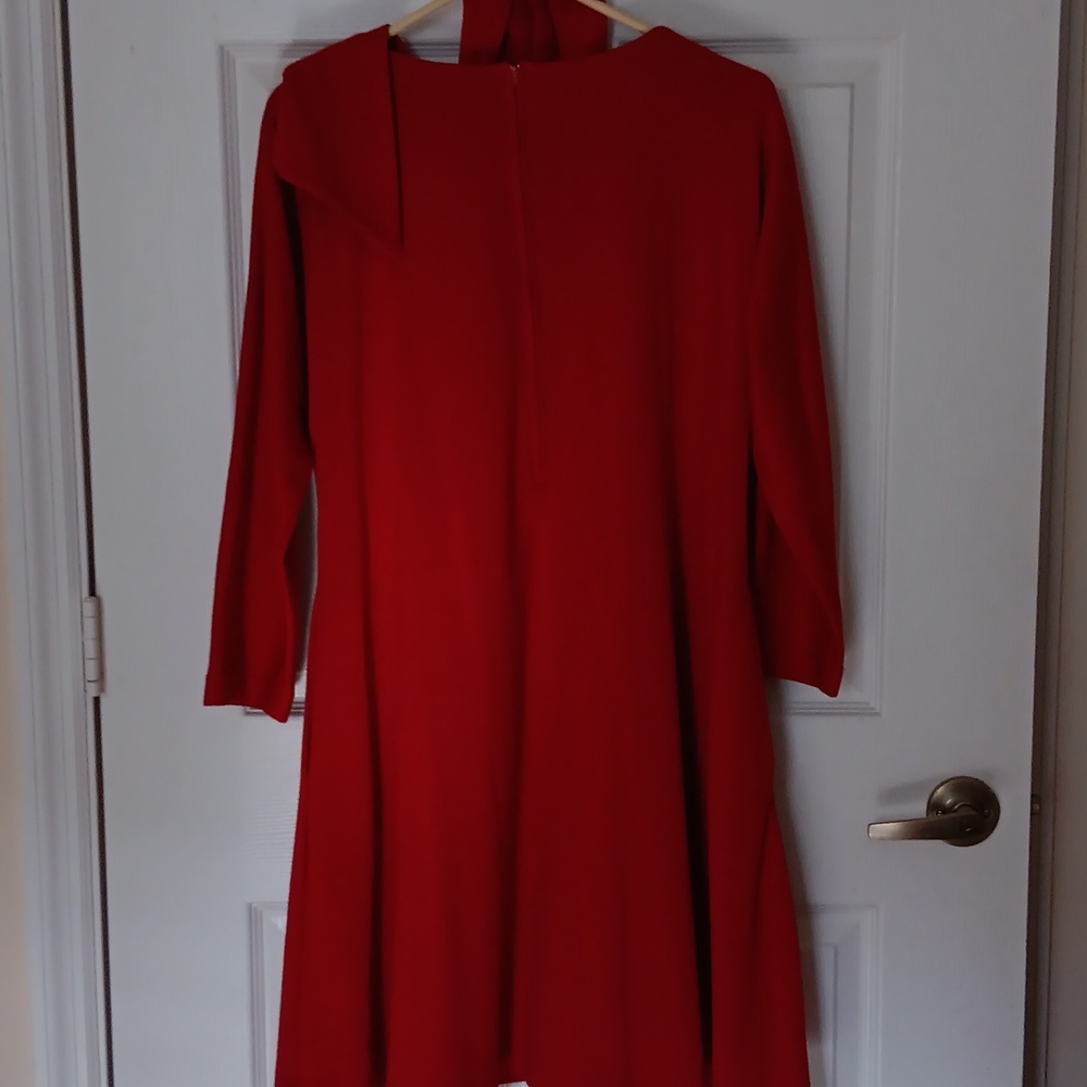 Red Aline Dress By Larue of Palm Beach.Vintage.8 Petite - Picture 6 of 8